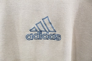 Z- Vintage 90s Adidas Embroidered Script & Logo Crewneck Brown