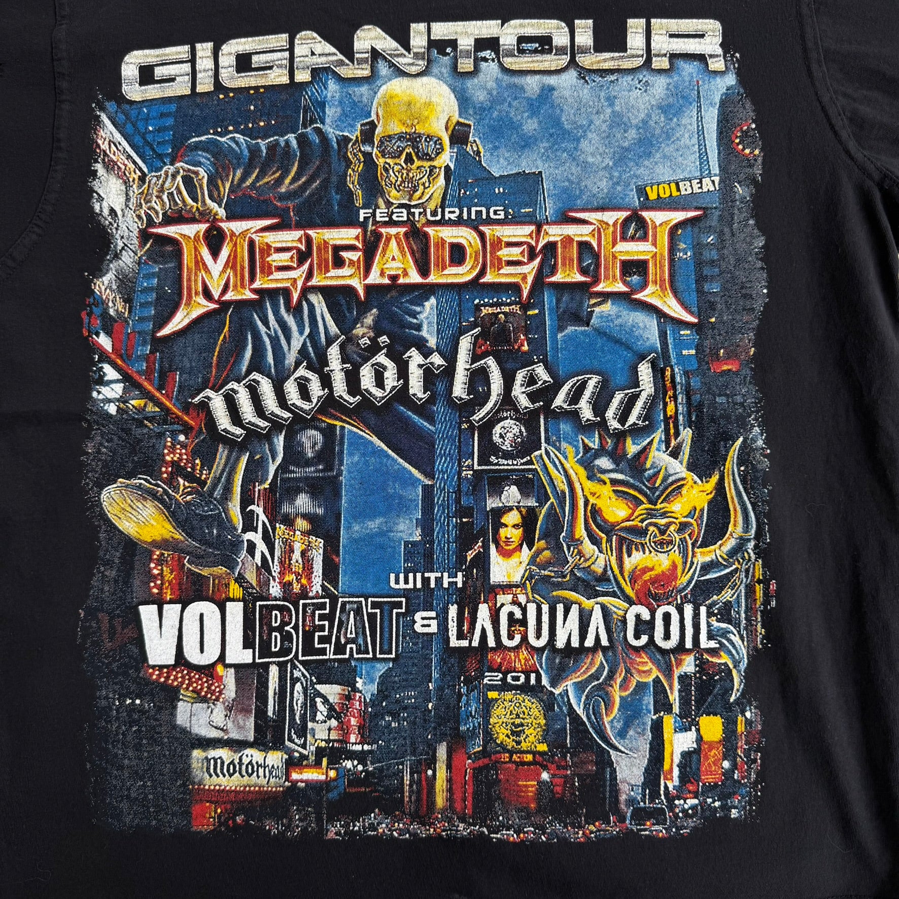 '12 Megadeth Gigantour Tour Graphic Tee - XL (fits M)