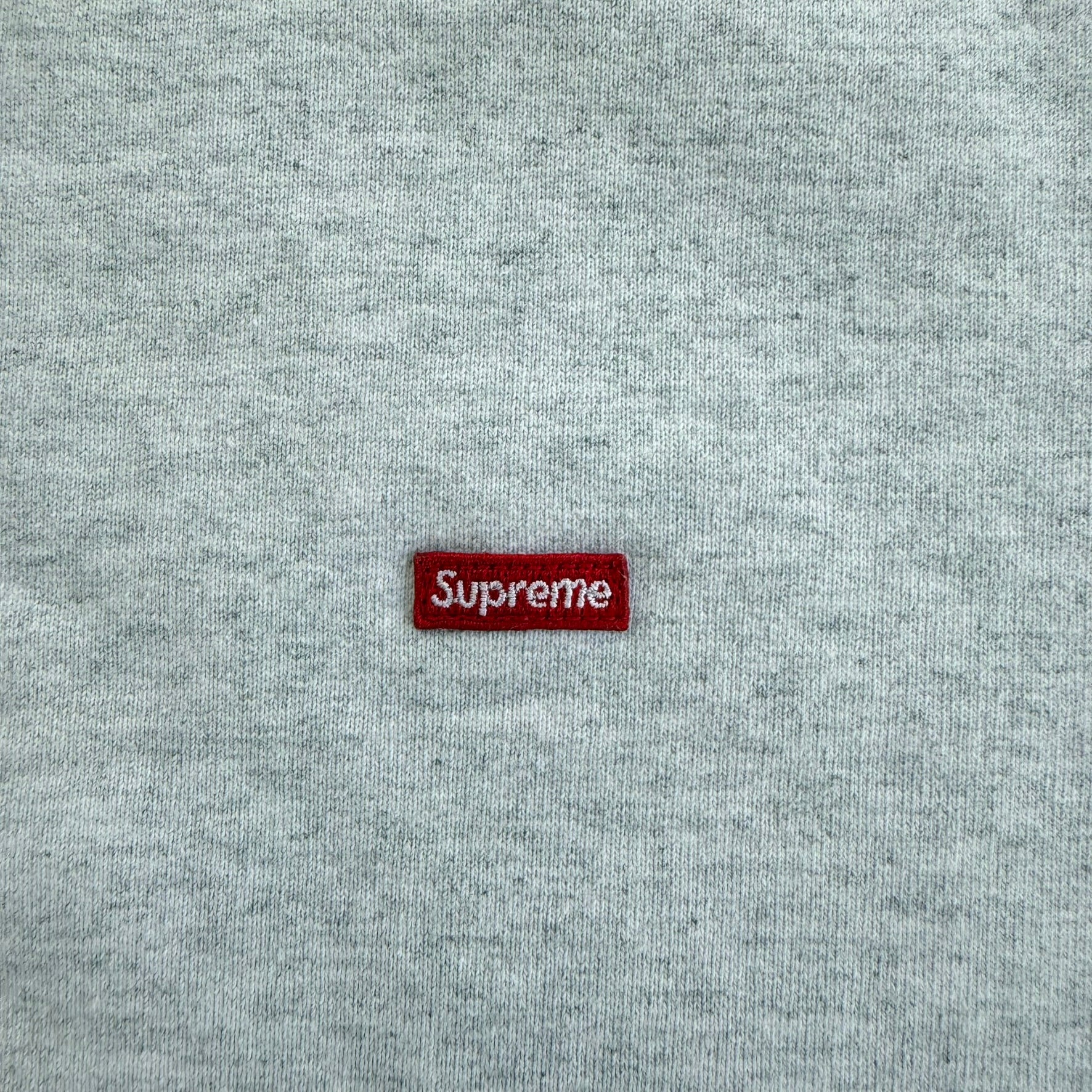 J- Supreme SS21 Small Box Logo Embroidered Grey Crewneck - M