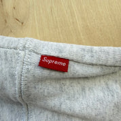 J- Supreme SS21 Small Box Logo Embroidered Grey Crewneck - M