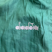 J- Vintage 90s Diodora Embroidered Logo Zip Up Lightweight Jacket - L