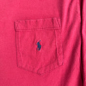 Vintage 90s Polo RL Embroidered Logo Made In Canada Single Stitch Long Sleeve Tee - S