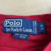 Vintage 90s Polo RL Embroidered Logo Made In Canada Single Stitch Long Sleeve Tee - S