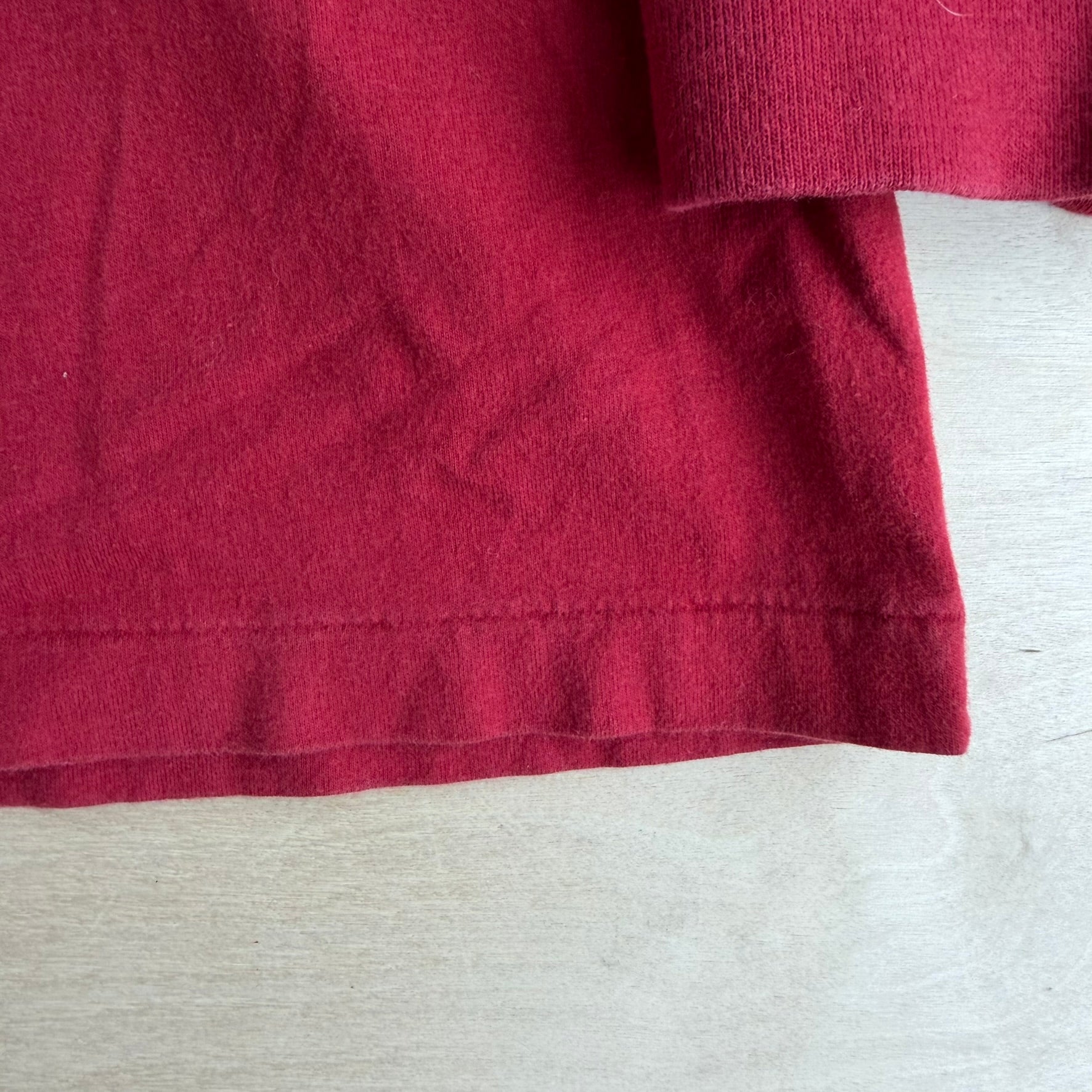 Vintage 90s Polo RL Embroidered Logo Made In Canada Single Stitch Long Sleeve Tee - S