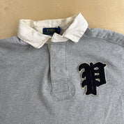 Vintage Polo RL Embroidered Chenille Text Rugby Shirt - M
