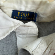 Vintage Polo RL Embroidered Chenille Text Rugby Shirt - M