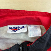 J- Vintage 90s Reebok Embroidered Logo Zip Up Lightweight Jacket - L