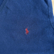 Vintage 90s Polo RL Embroidered Logo Knit Sweater Vest - XL