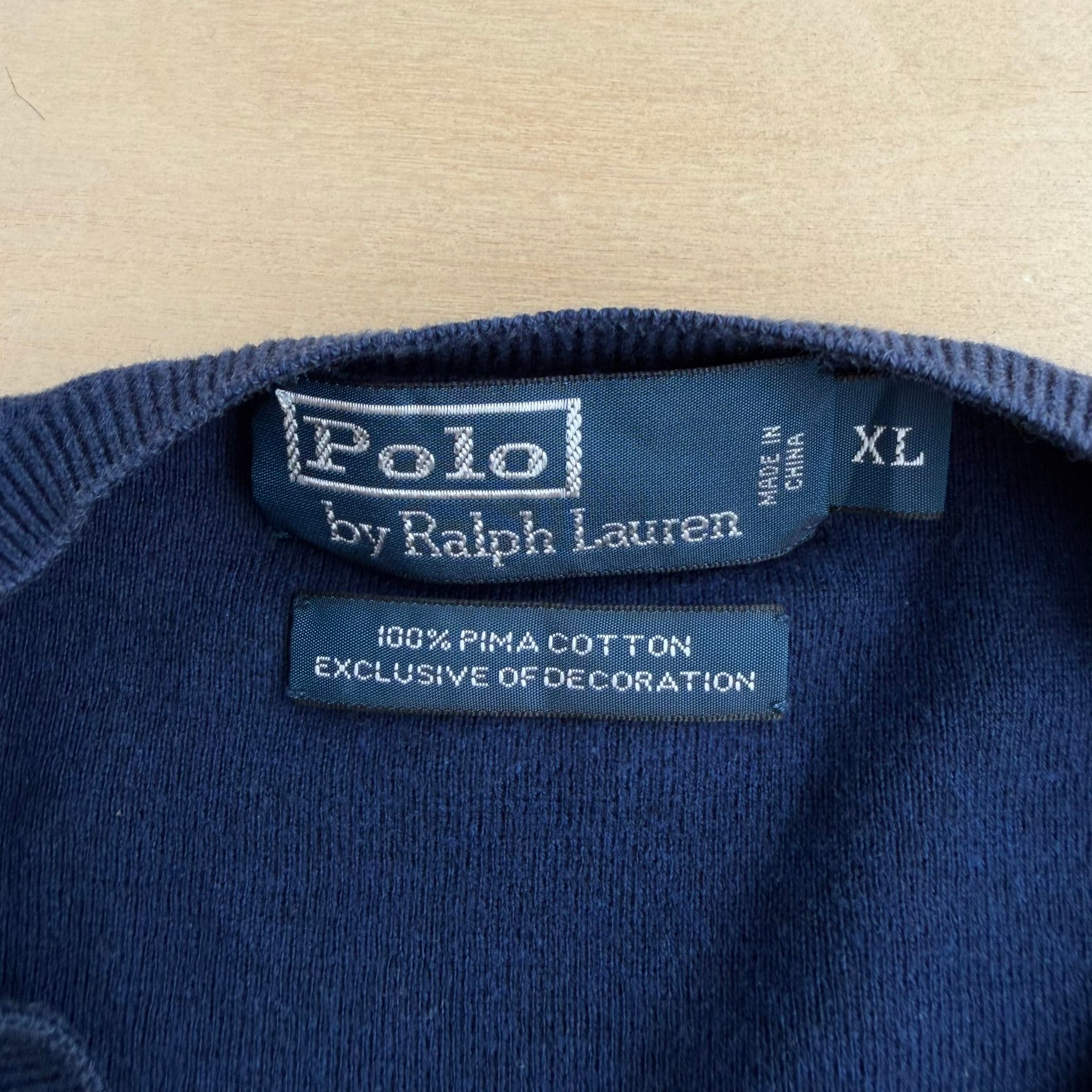 Vintage 90s Polo RL Embroidered Logo Knit Sweater Vest - XL