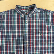 Vintage LL Bean Plaid Flannel Button Down Shirt - XL