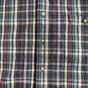 Vintage LL Bean Plaid Flannel Button Down Shirt - XL