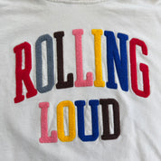 J- Rolling Loud Chenille Embroidered Text Hoodie - XL