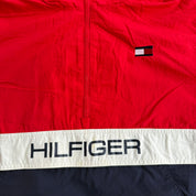 J- Vintage Tommy Hilfiger Color Block Lightweight Pull Over Anorak Jacket - XL