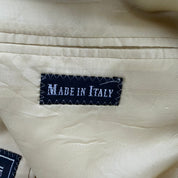 Vintage 90s Polo RL Made In Italy Blue Label 3-Button Seersucker Blazer - 44 L (fits XL)
