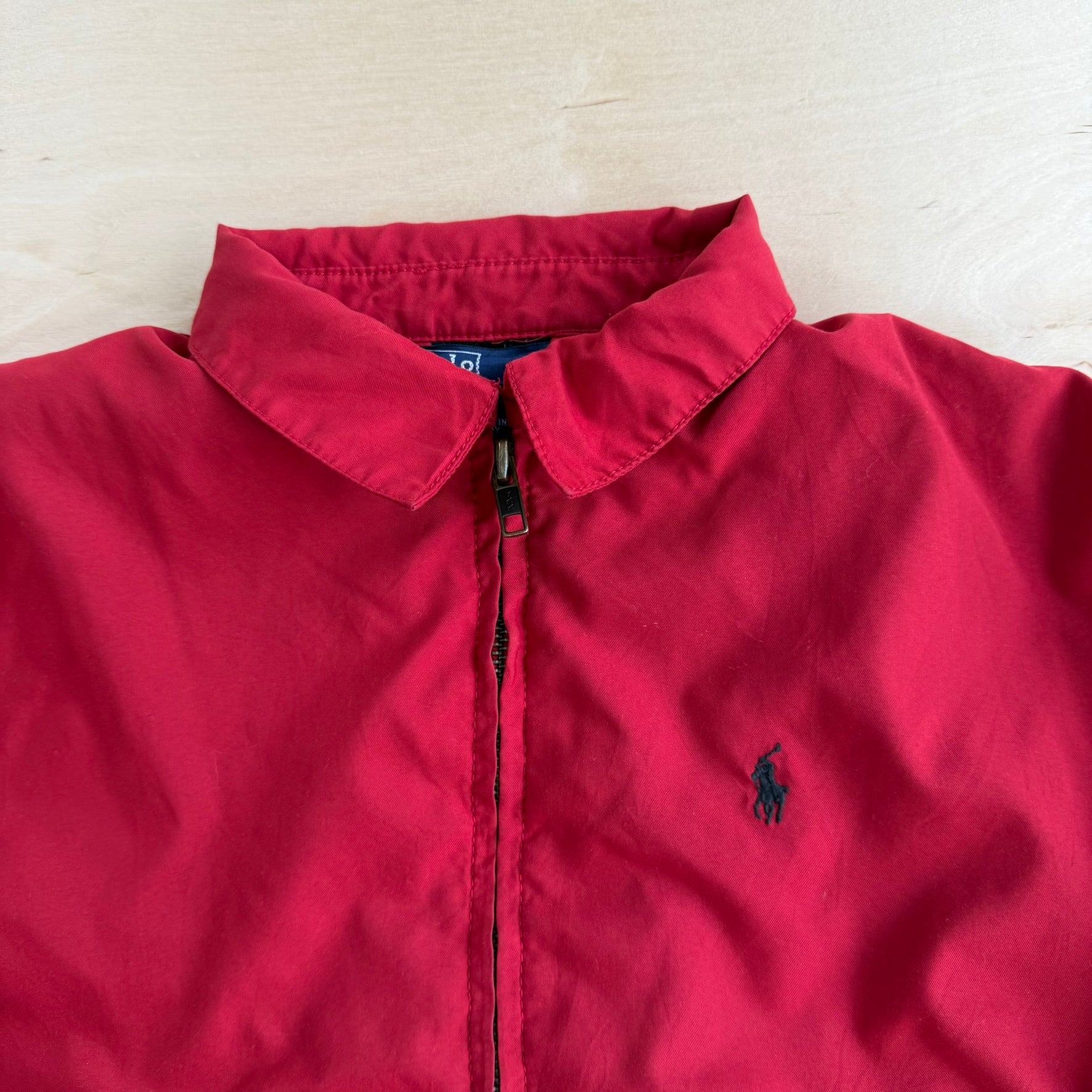Vintage Toddler 90s Polo RL Embroidered Logo Zip Up Harrington Jacket - 16