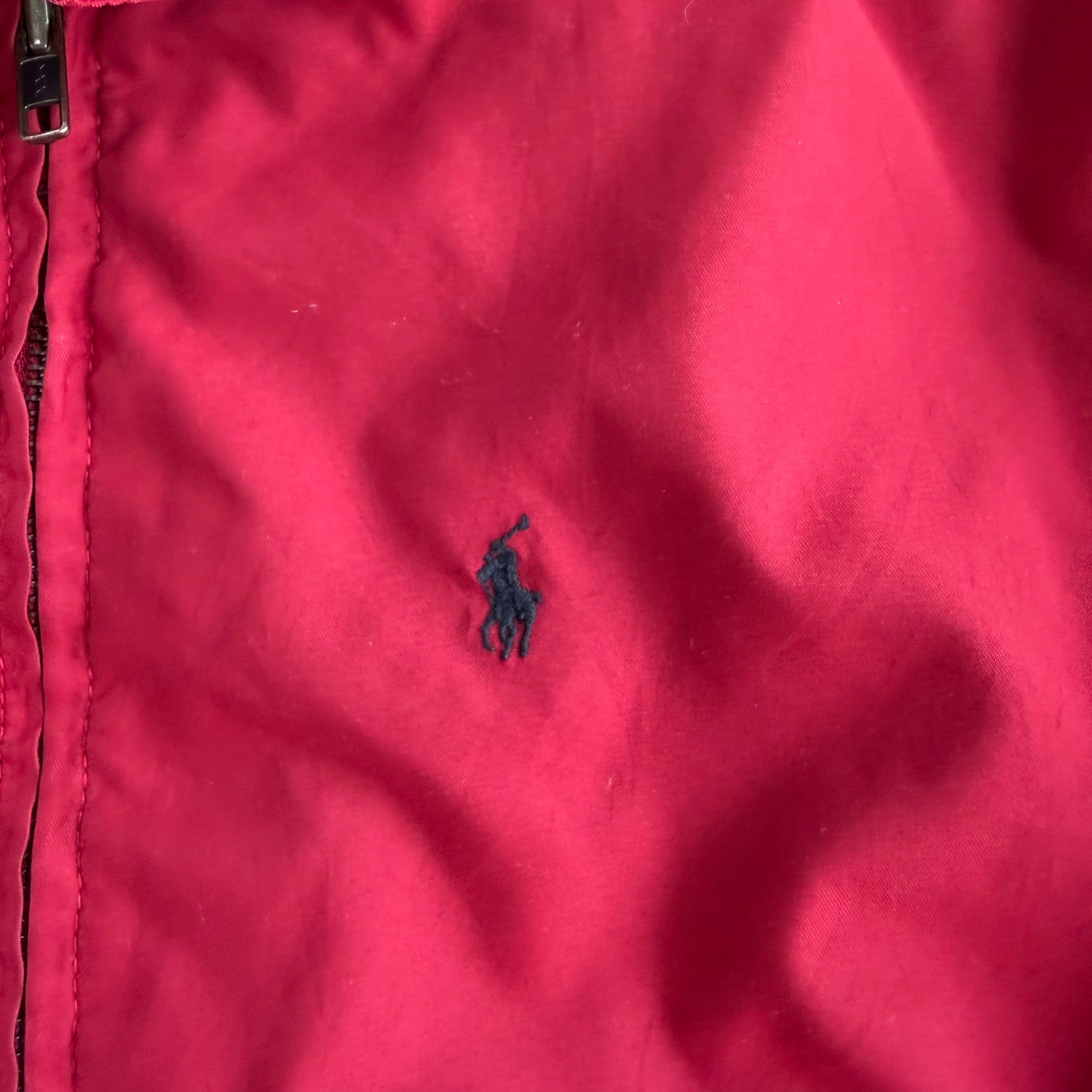 Vintage Toddler 90s Polo RL Embroidered Logo Zip Up Harrington Jacket - 16