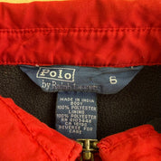 Vintage Toddler 90s Polo RL Embroidered Logo Zip Up Harrington Jacket - 16