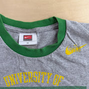 J- Vintage 00s Nike Team University Of Oregon Track & Field Graphic Ringer Tee - M