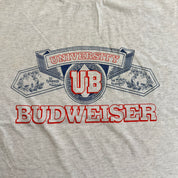 J- Vintage 90s University Of Budweiser Graphic Single Stitch Tee - L