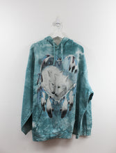Load image into Gallery viewer, Vintage Wolves In Dreamcatcher Hoodie
