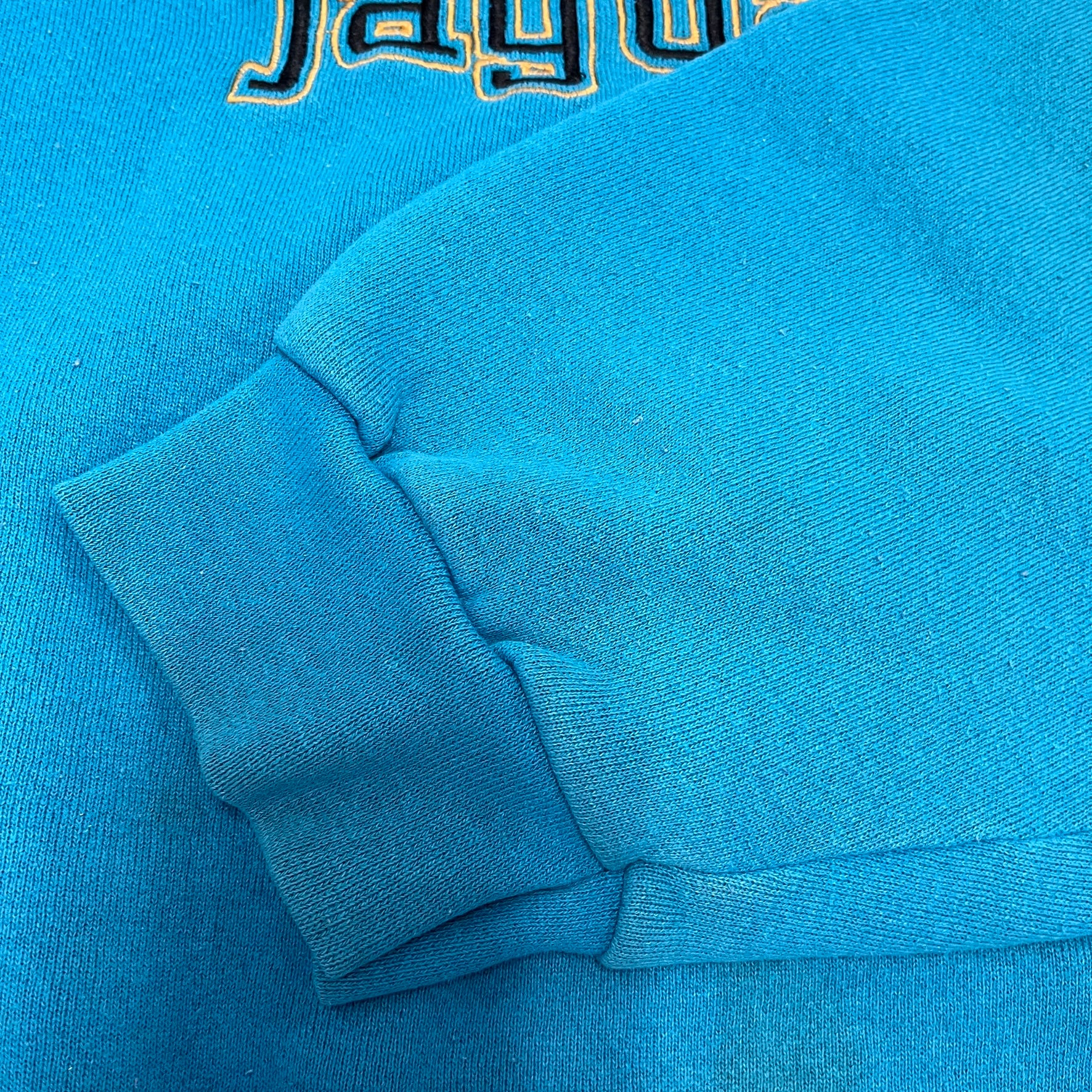 F- Vintage Jacksonville Jaguars NFL Logo 7 Embroidered Logo & Text Crewneck