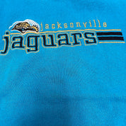F- Vintage Jacksonville Jaguars NFL Logo 7 Embroidered Logo & Text Crewneck