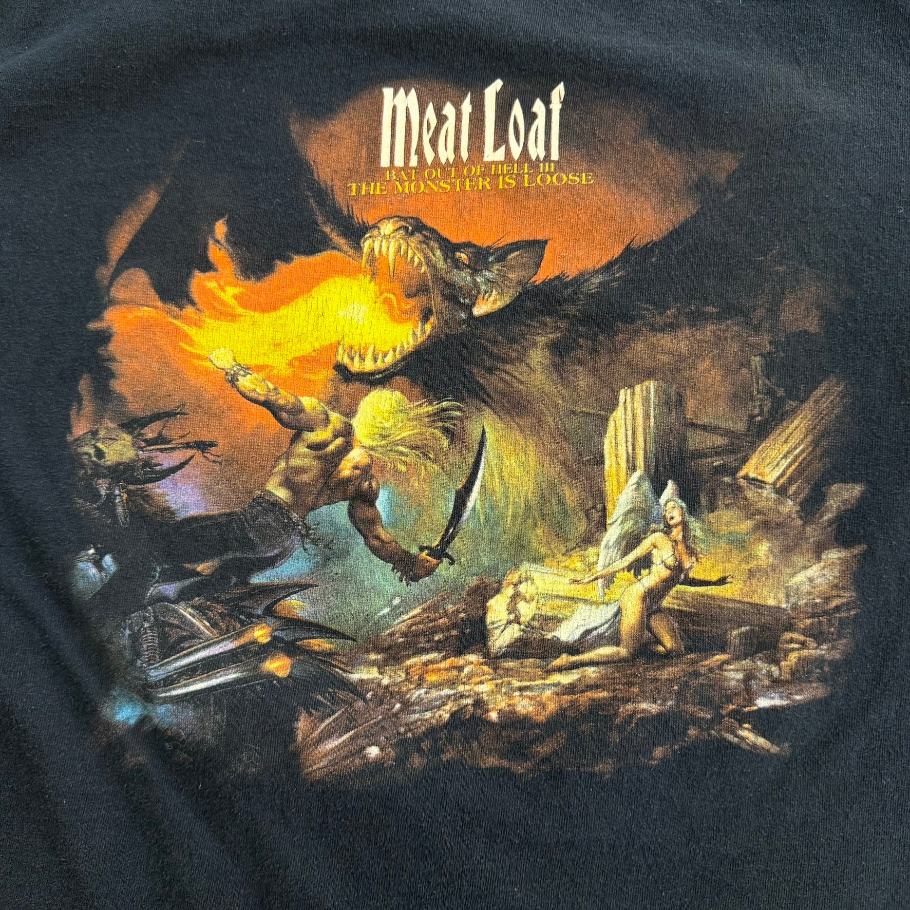 Vintage '07 Meatloaf Seize The Night Tour Graphic Tee - XL