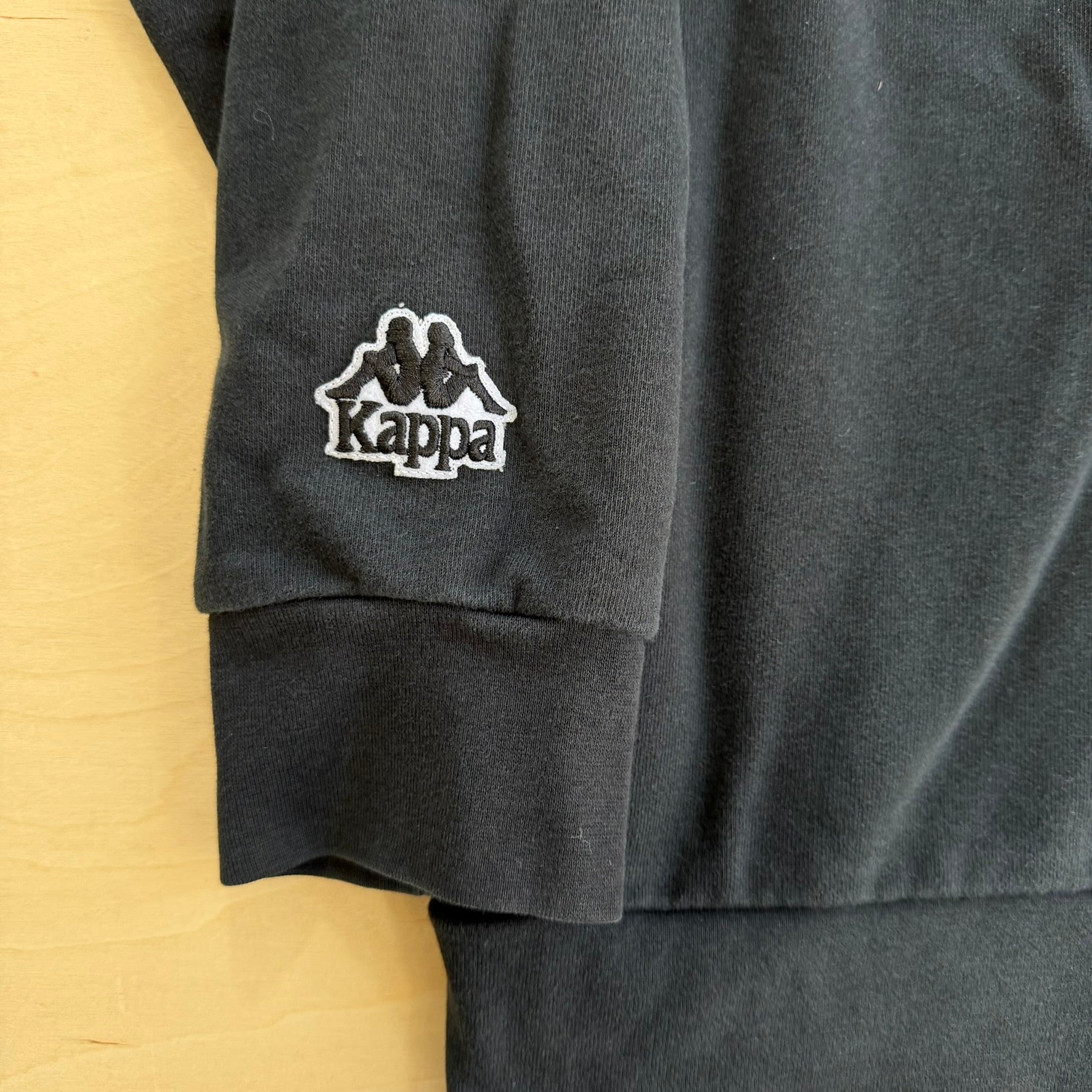 J- Vintage Kappa Embroidered Logo & Text Crewneck - L