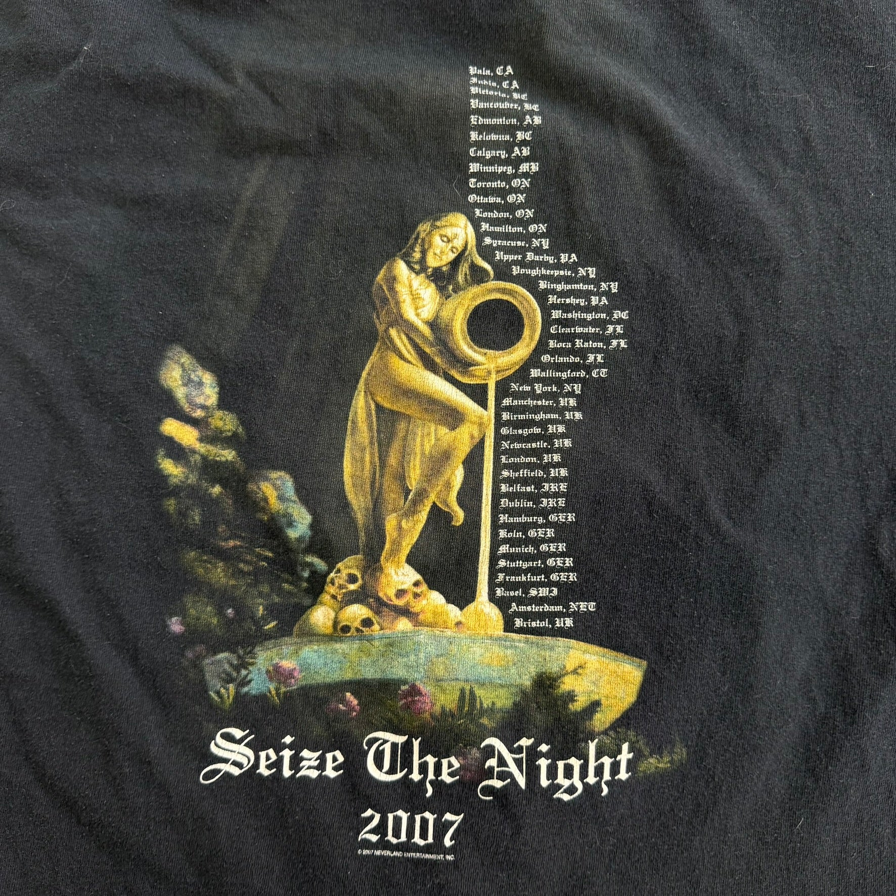 Vintage '07 Meatloaf Seize The Night Tour Graphic Tee - XL