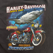 Vintage '95 Harley Davidson Sydney Australia Graphic Made In Australia Single Stitch Tee - M