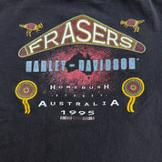 Vintage '95 Harley Davidson Sydney Australia Graphic Made In Australia Single Stitch Tee - M