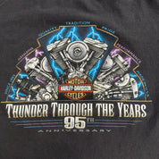 Vintage '98 Harley Davidson Savannah Georgia 95th Anniversary Graphic Made In USA Tee - XL