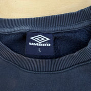 J- Vintage Umbro Training Logo & Text Crewneck - L
