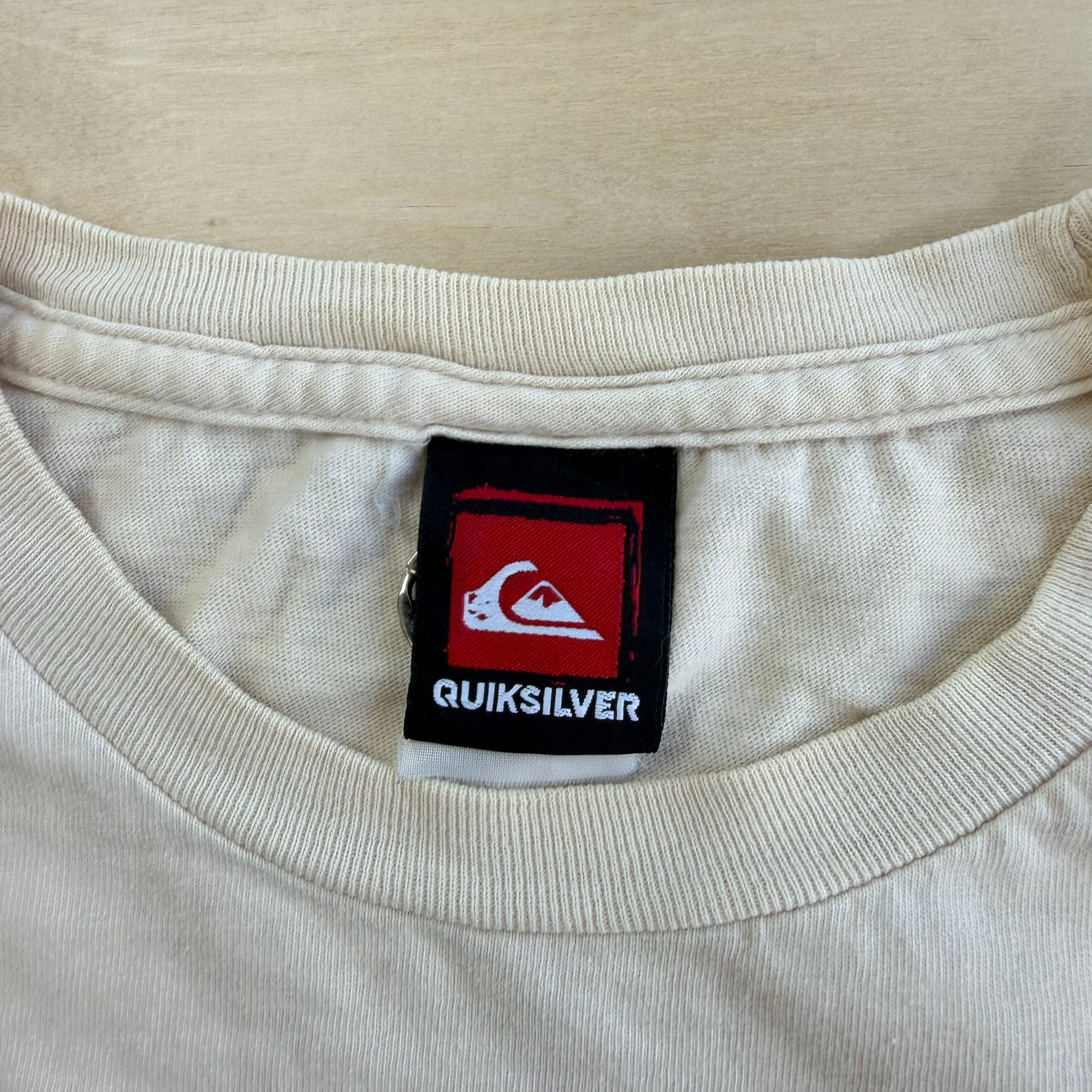 J- Vintage Quicksilver Life's So Rad Text & Graphic Tee - L