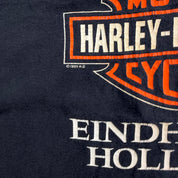 Vintage '95 Harley Davidson Eindhoven Holland Graphic Made In USA Single Stitch Tee - XL