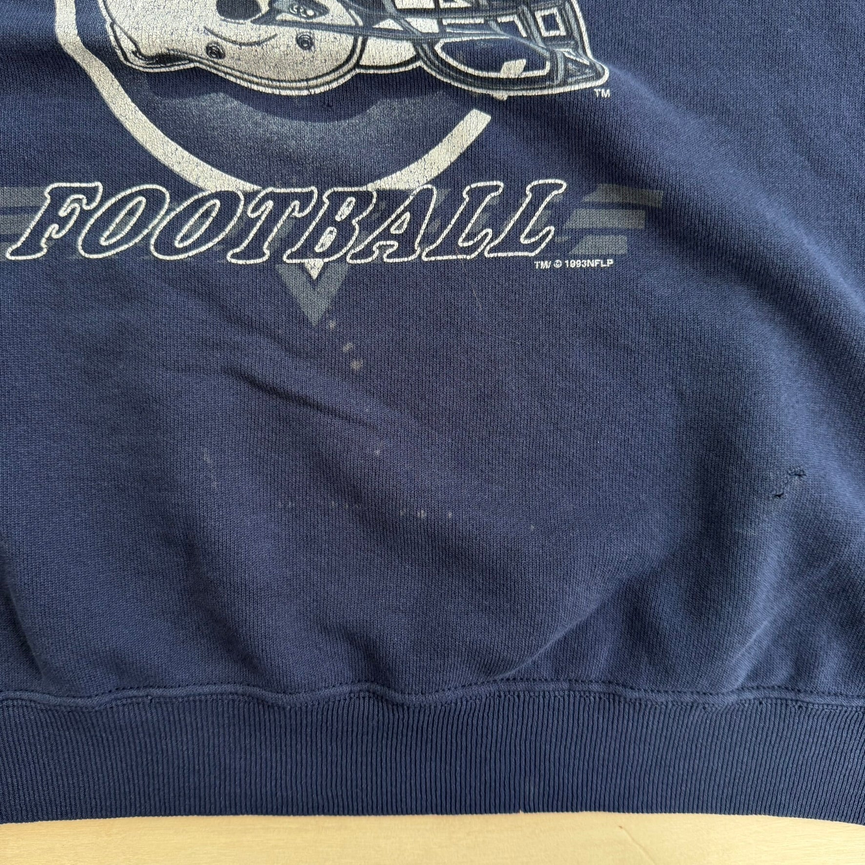 J- Vintage '93 Dallas Cowboy NFL Graphic & Text Crewneck - XL