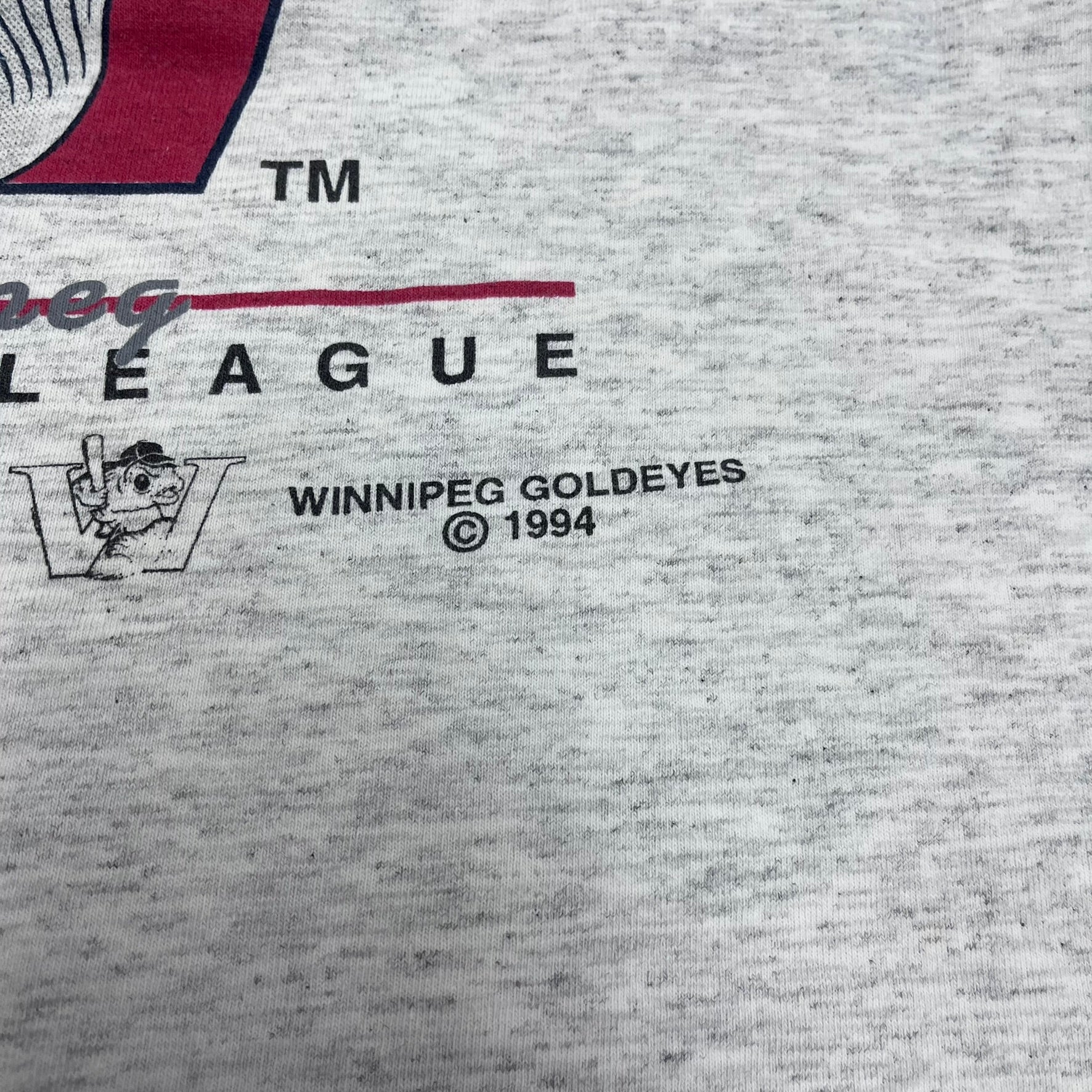 F- Vintage 1994 Winnipeg Golden Eye Baseball Team Single Stitch Tee