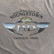 Vintage '05 Harley Davidson Canfield Ohio Graphic Tee - L