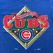 J- Vintage Chicago Cubs MLB Nutmeg Graphic Made In USA Single Stitch Tee - L