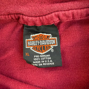 Vintage '95 Harley Davidson Key West Florida Poker Run Graphic Made In USA Single Stitch Tee - XL