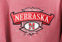Load image into Gallery viewer, Vintage Nebraska Cornhuskers Logo &amp; Script Embroidered Crewneck

