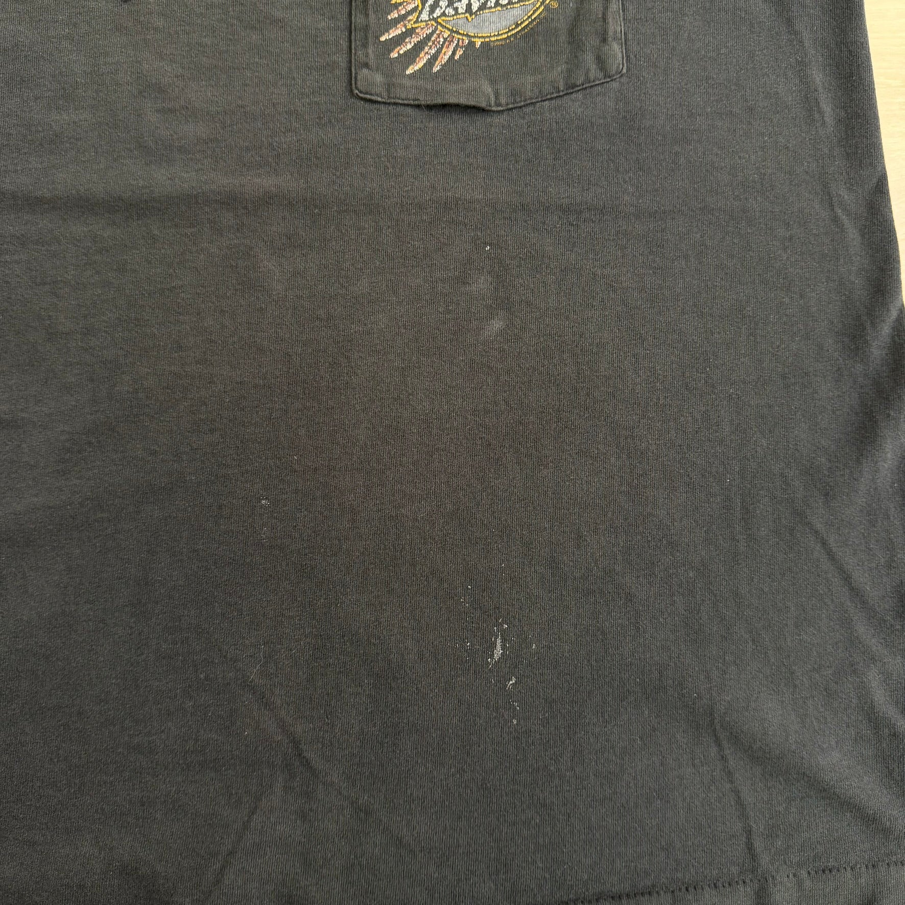 Vintage '91 Harley Davidson New Jersey Graphic Made In USA Single Stitch Pocket Tee - L