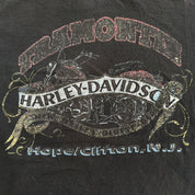 Vintage '91 Harley Davidson New Jersey Graphic Made In USA Single Stitch Pocket Tee - L