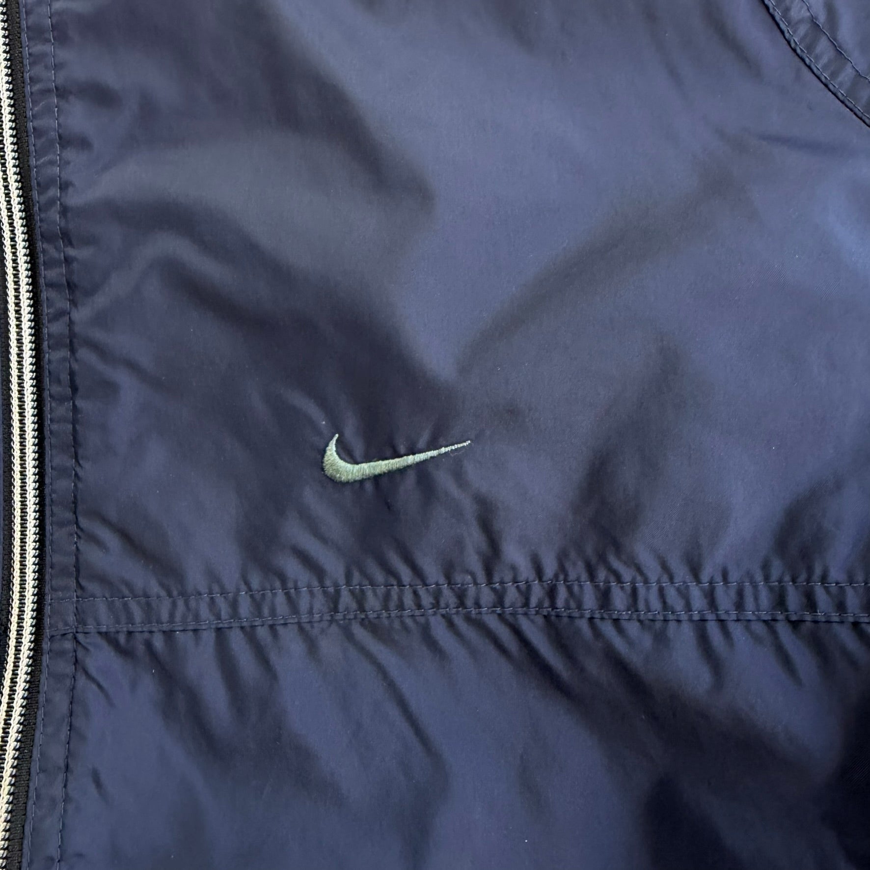 J- Vintage 90s Nike Embroidered Swoosh Lightweight Zip Up Jacket - L