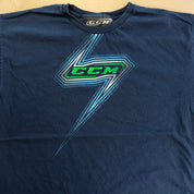 J- Vintage CCM Graphic Text Tee - L