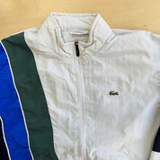 J- Vintage 90s Lacoste Embroidered Logo Lightweight Zip Up Jacket - M