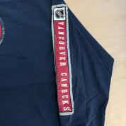 J- Vintage Vancouver Canucks NHL Reebok Logo Long Sleeve Tee - XL