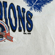 J- Vintage '93 Toronto Maple Leafs North Division Champions NHL Made In USA Single Stitch Tee - XL