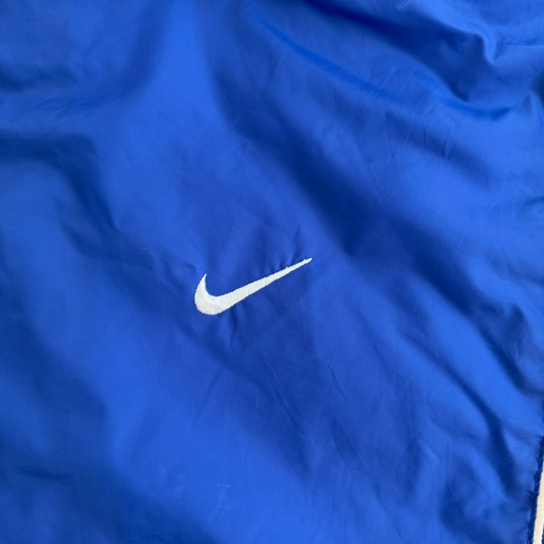 J- Vintage 90s Nike Embroidered Logo Made In USA Lightweight Zip Up Jacket - XL