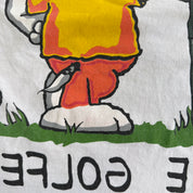 Vintage 90s Peanuts Snoopy Joe Golfer Graphic Made In USA Single Stitch Tee - L